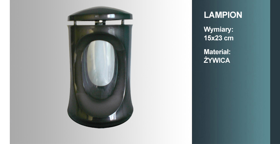 materiał lampiona: żywica