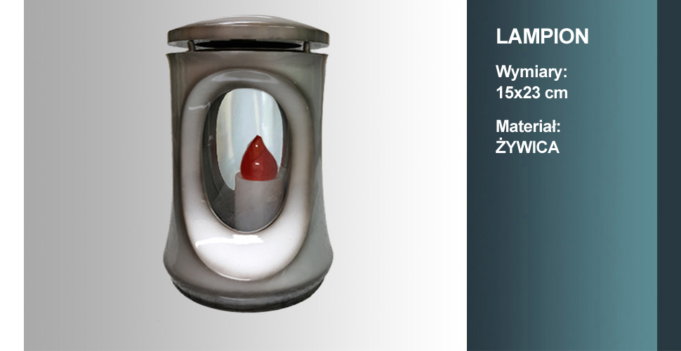 materiał lampiona: żywica