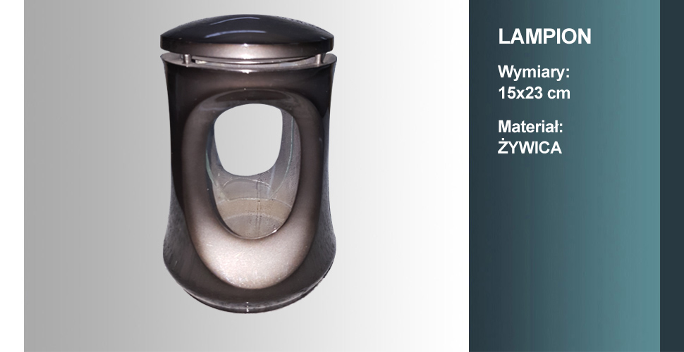 materiał lampiona: żywica