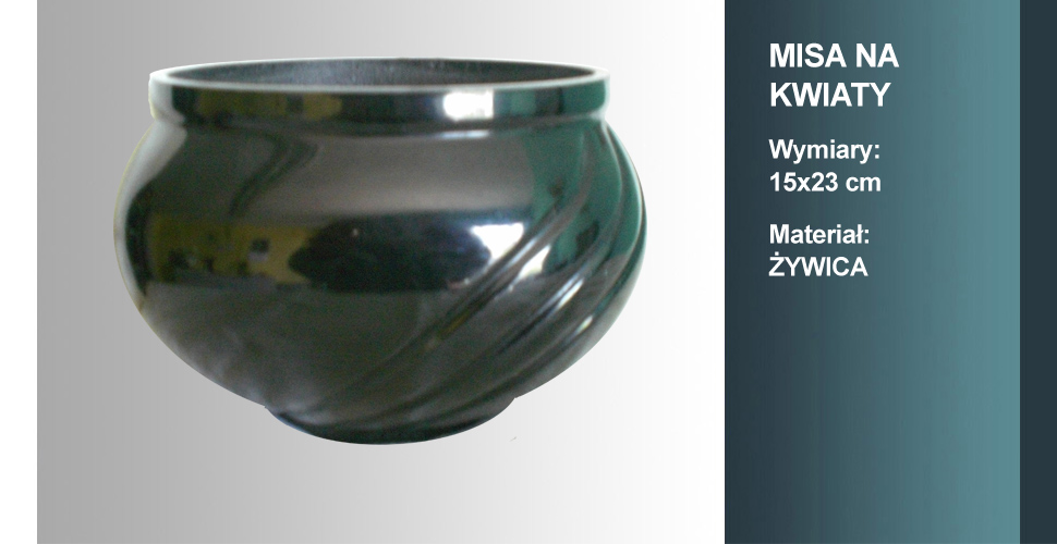 materiał misy na kwiaty: żywica