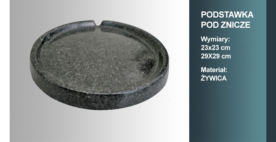 materiał podstawki pod znicze: żywica