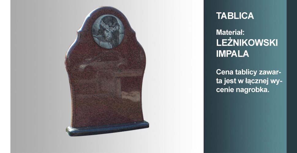 materiał tablicy: leżnikowski, impala