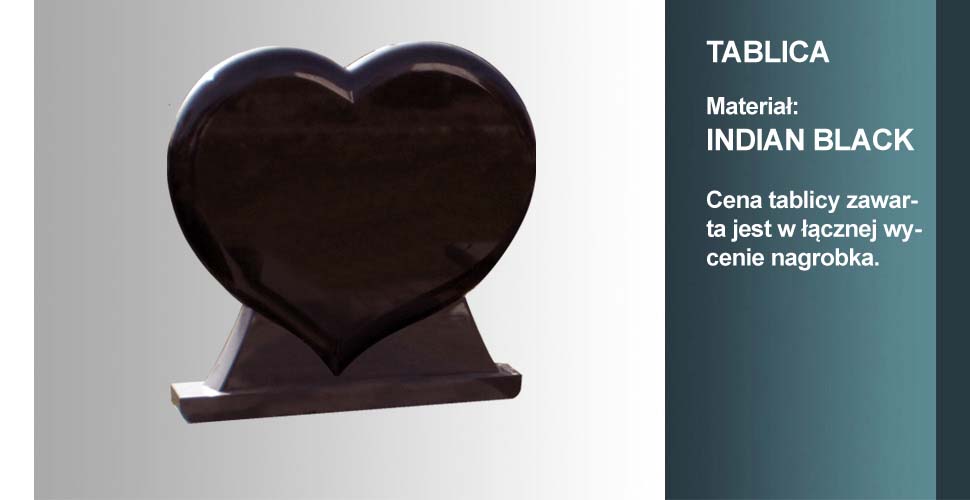materiał tablicy: indian black