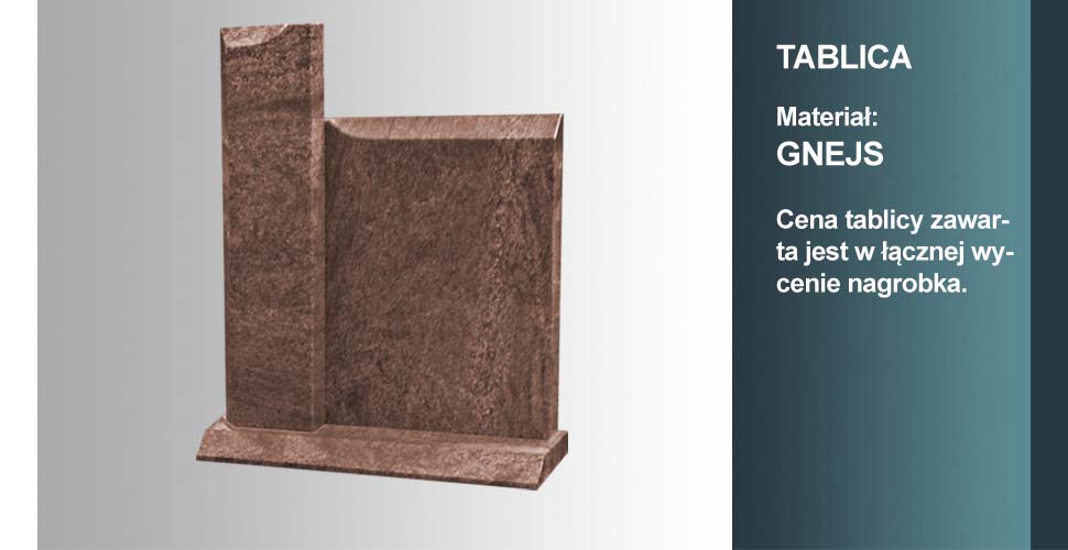 materiał tablicy: gnejs